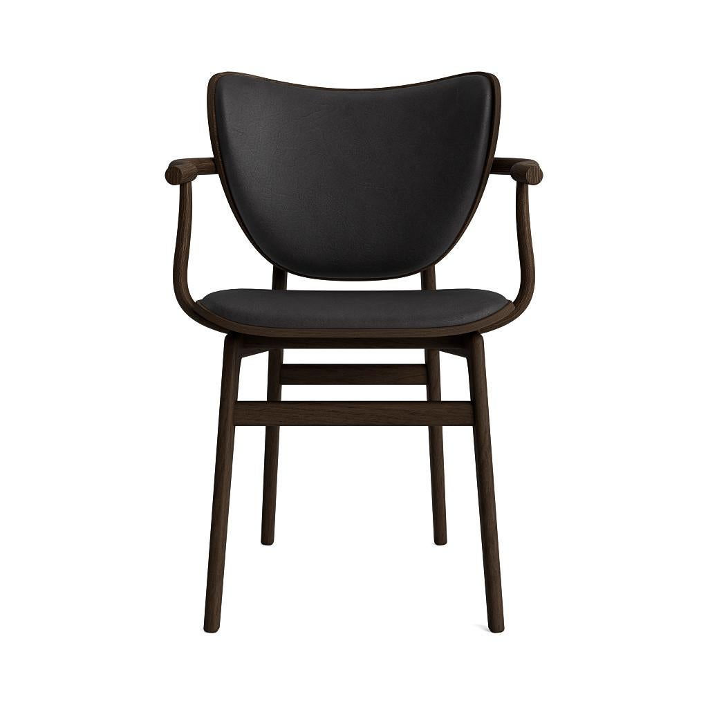 Contemporary 'Elephant' Dining Chair by Norr11, Light Smoked Oak, Leather Brown For Sale 5