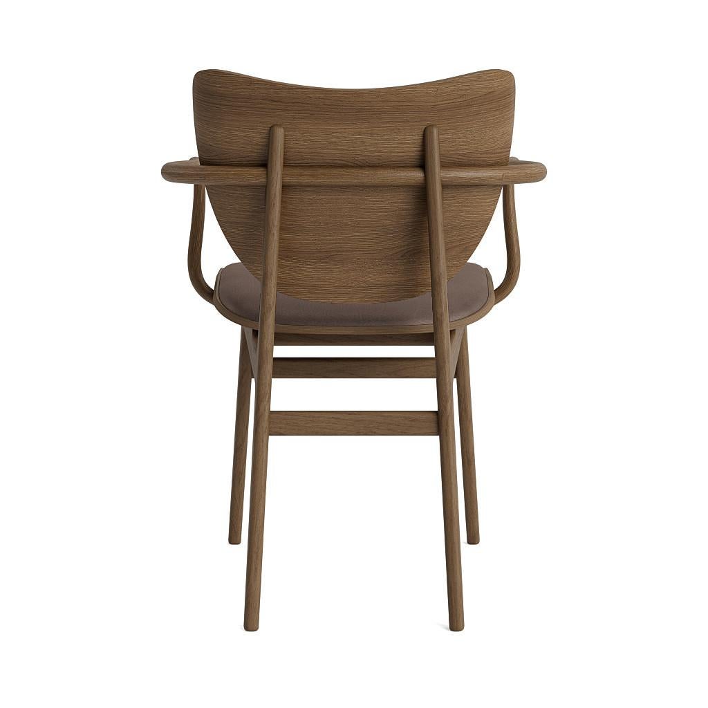 Contemporary 'Elephant' Dining Chair by Norr11, Light Smoked Oak, Leather Brown For Sale 8