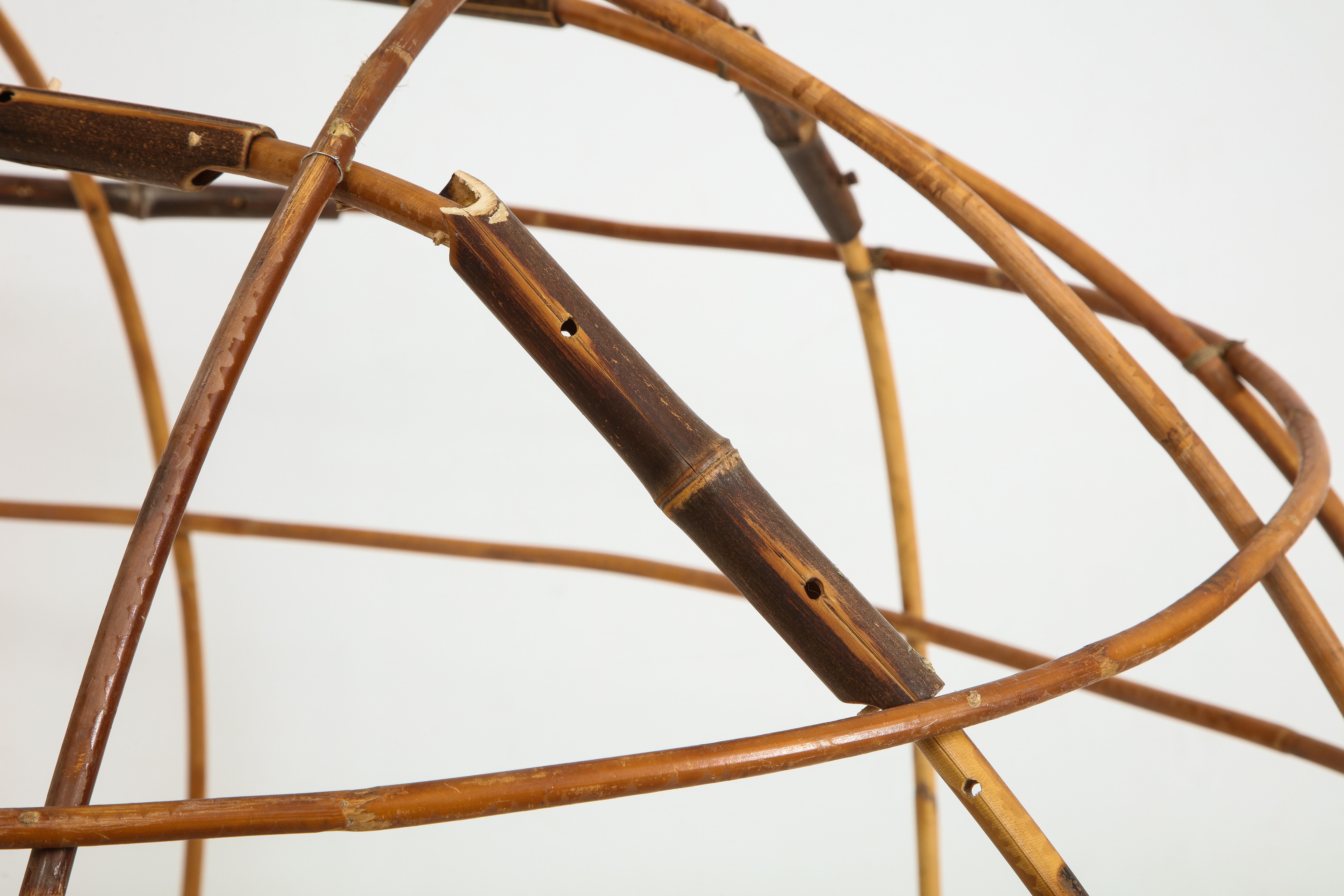 Contemporary Elliptical Bamboo Sculpture For Sale 6
