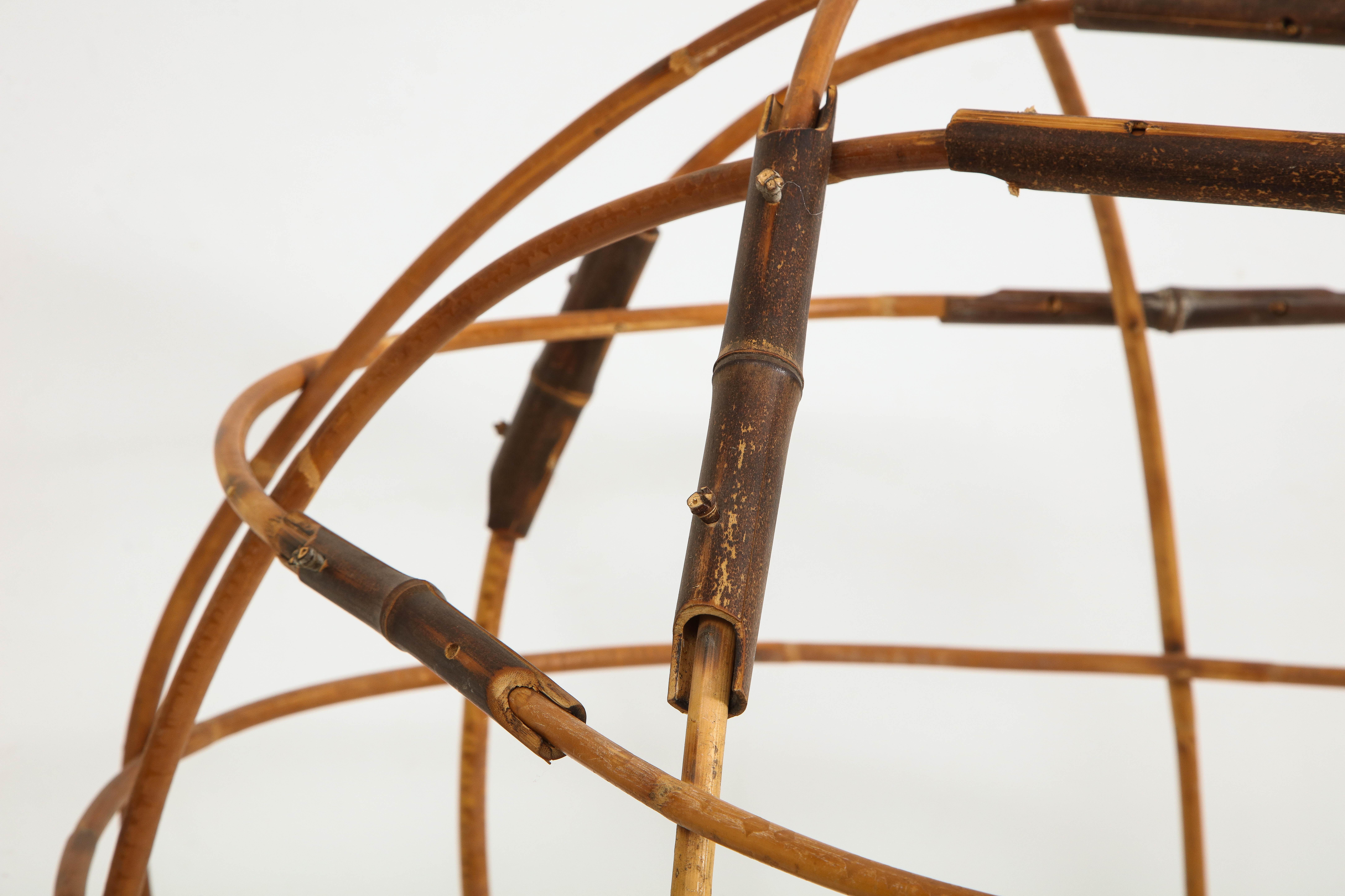 Zeitgenssische elliptische Bambus-Skulptur im Angebot 7