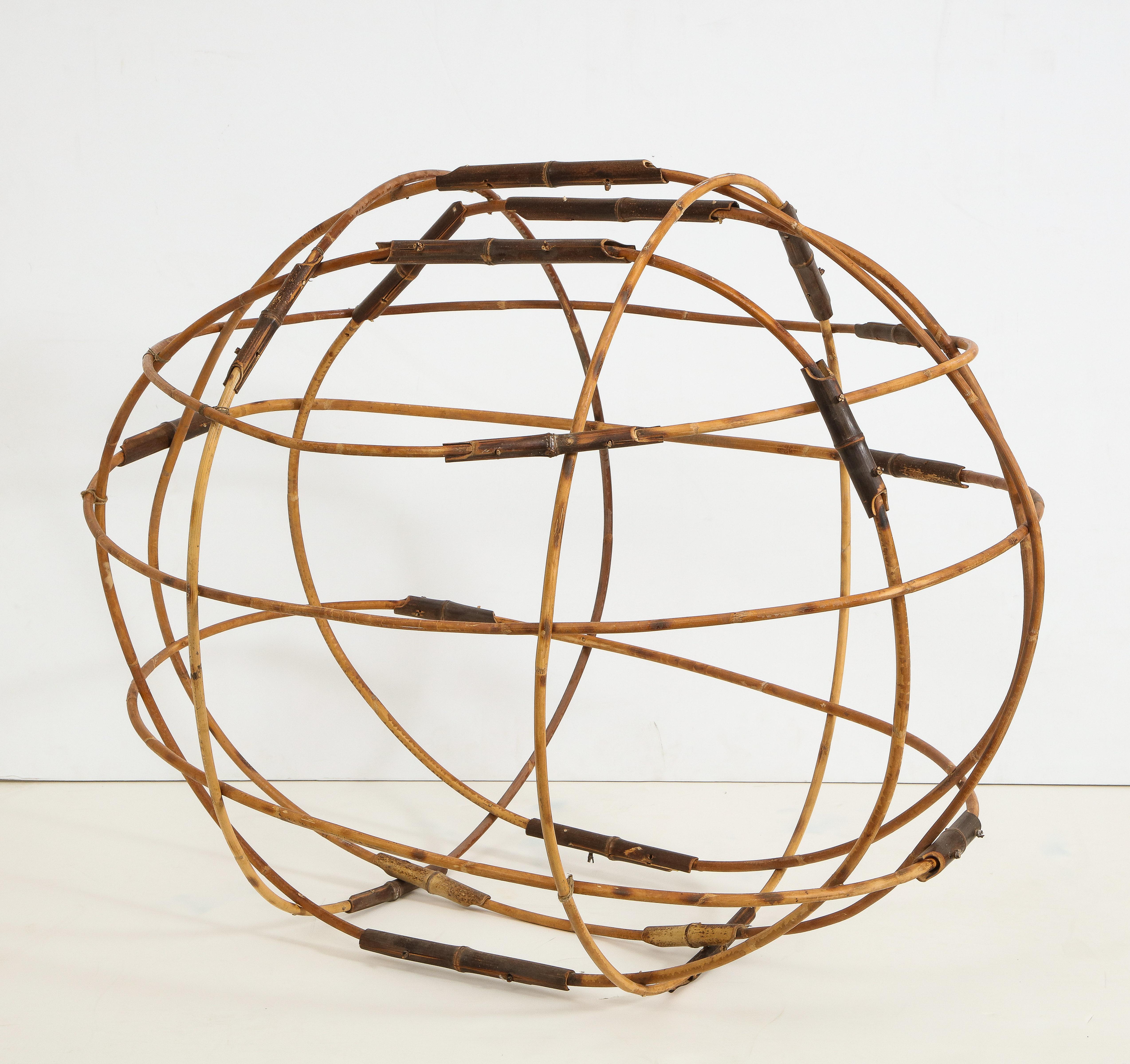 Contemporary Elliptical Bamboo Sculpture For Sale 3