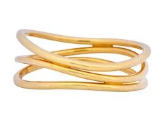 Contemporary Elsa Peretti Tiffany & Co. 18 Karat Gold Wave Band Ring