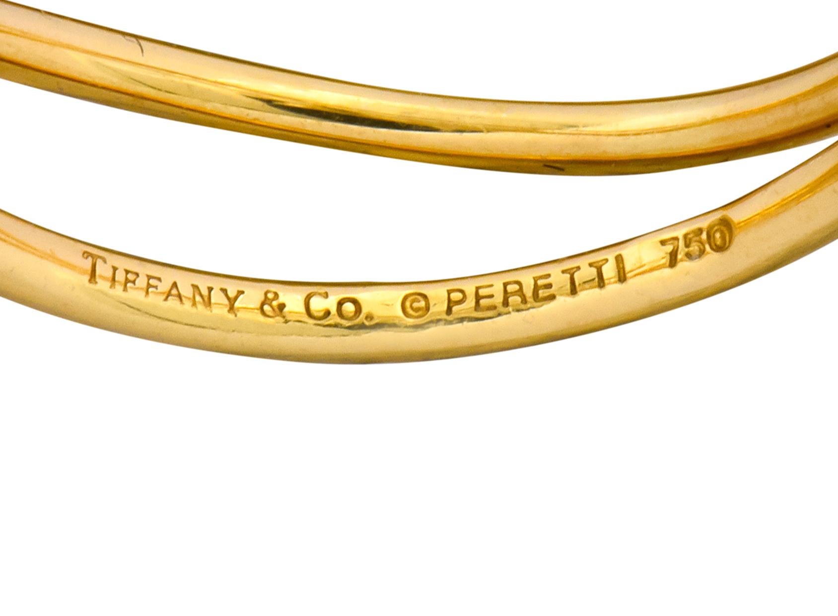 Contemporary Elsa Peretti Tiffany & Co. 18 Karat Gold Wave Band Ring 1