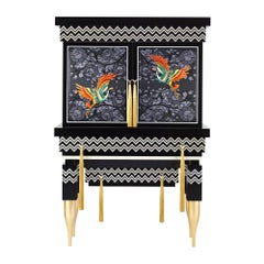 Contemporary Embroidered Cabinet