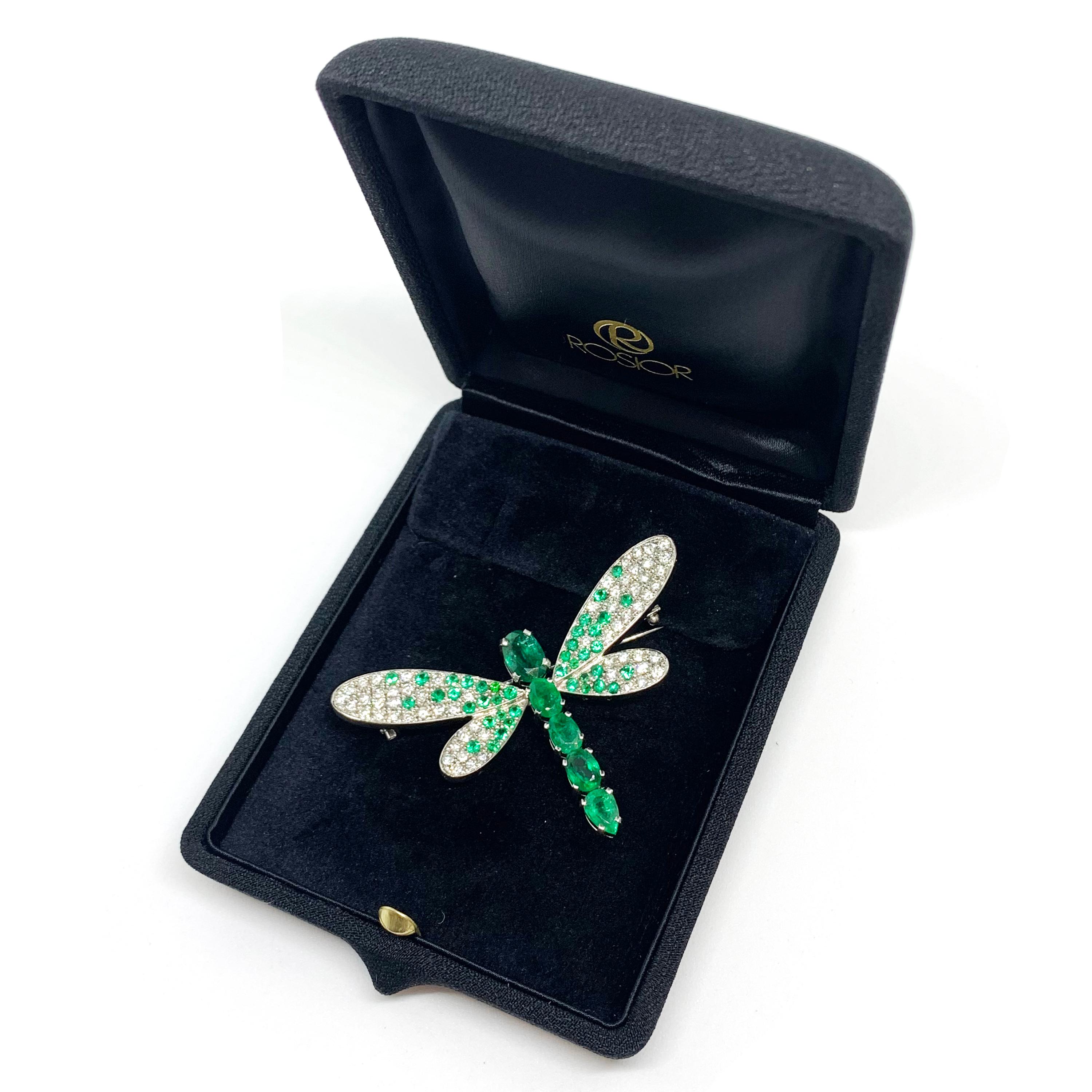 diamond dragonfly brooch