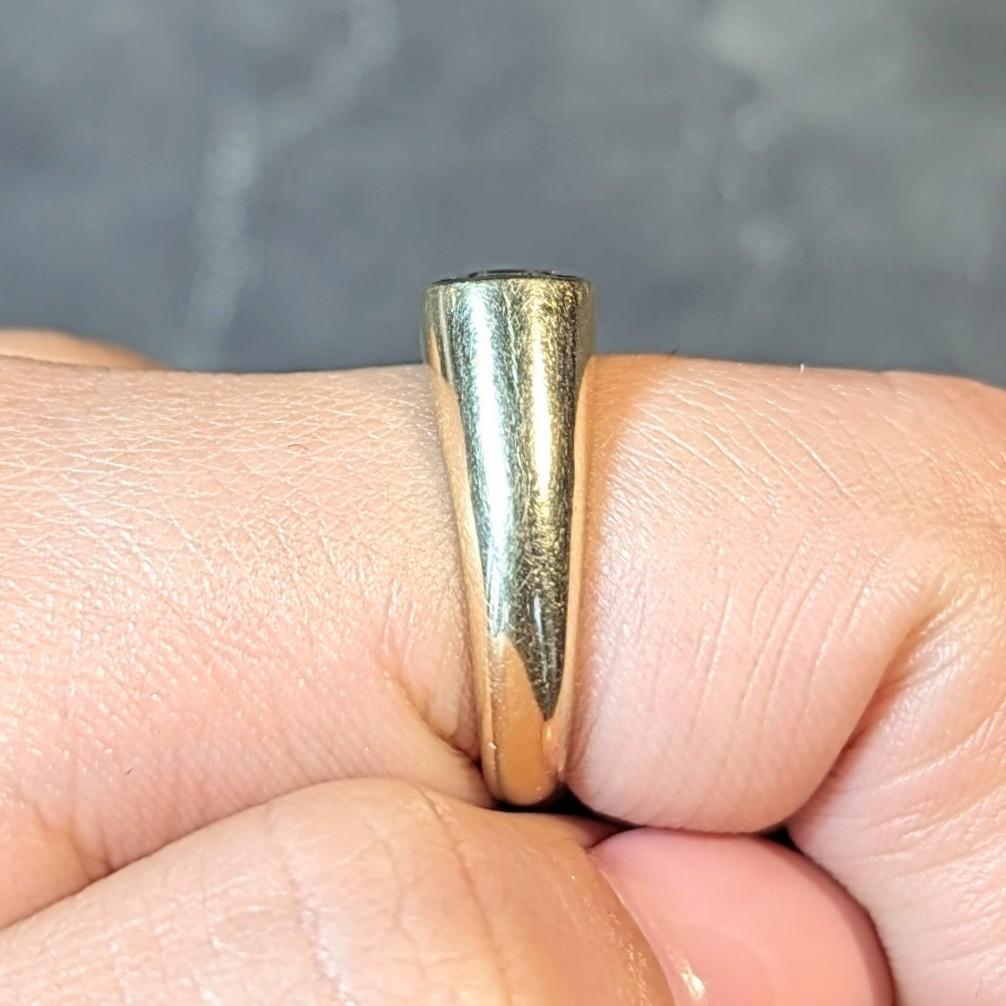 Anillo de oro amarillo de 14 quilates con cartela egipcia de renacimiento en venta 7