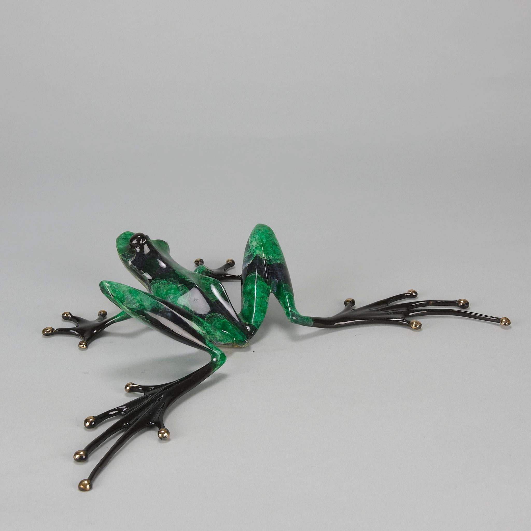 Contemporary Enamelled Bronze Sculpture entitled 