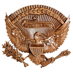 Contemporary Engraved Ash Wood American Seal