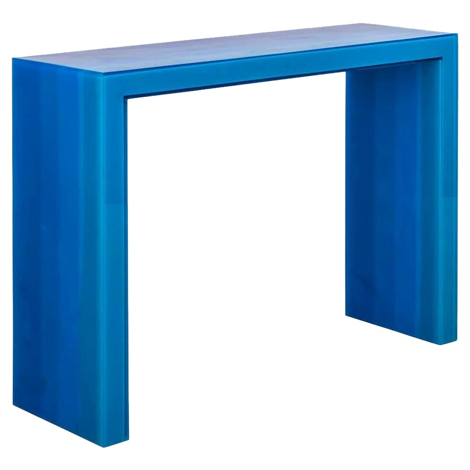 Contemporary Epoxy Resin Console / Console Table in Blue by Facture Studio