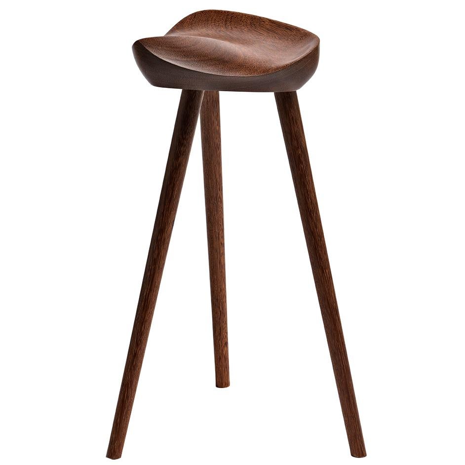 Contemporary Stool in Brazilian Hardwood Design by Ricardo Graham Ferreira