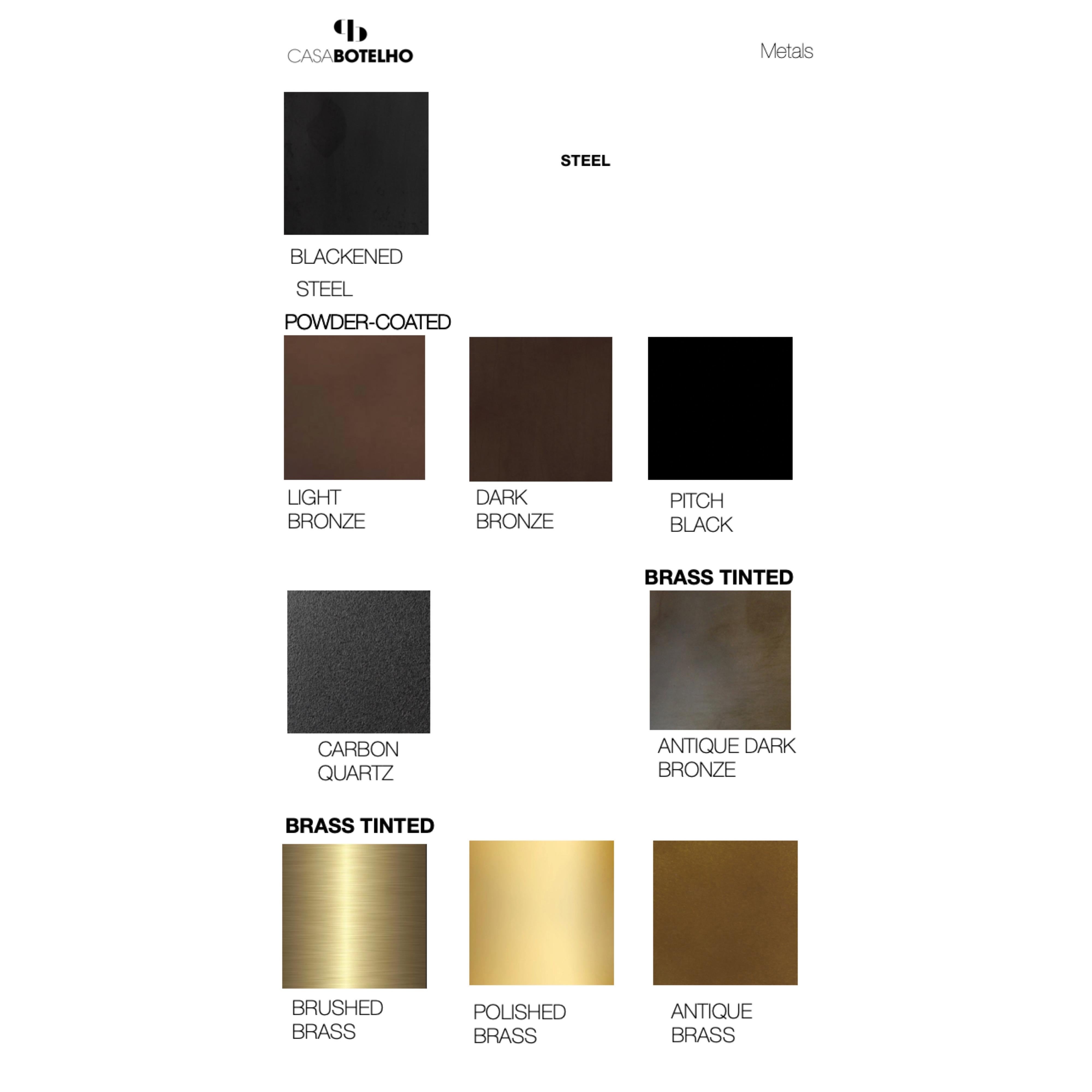Zeitgenössische Eros-Konsole, Marmoroberfläche und leichte Bronze pulverbeschichtet im Angebot 3
