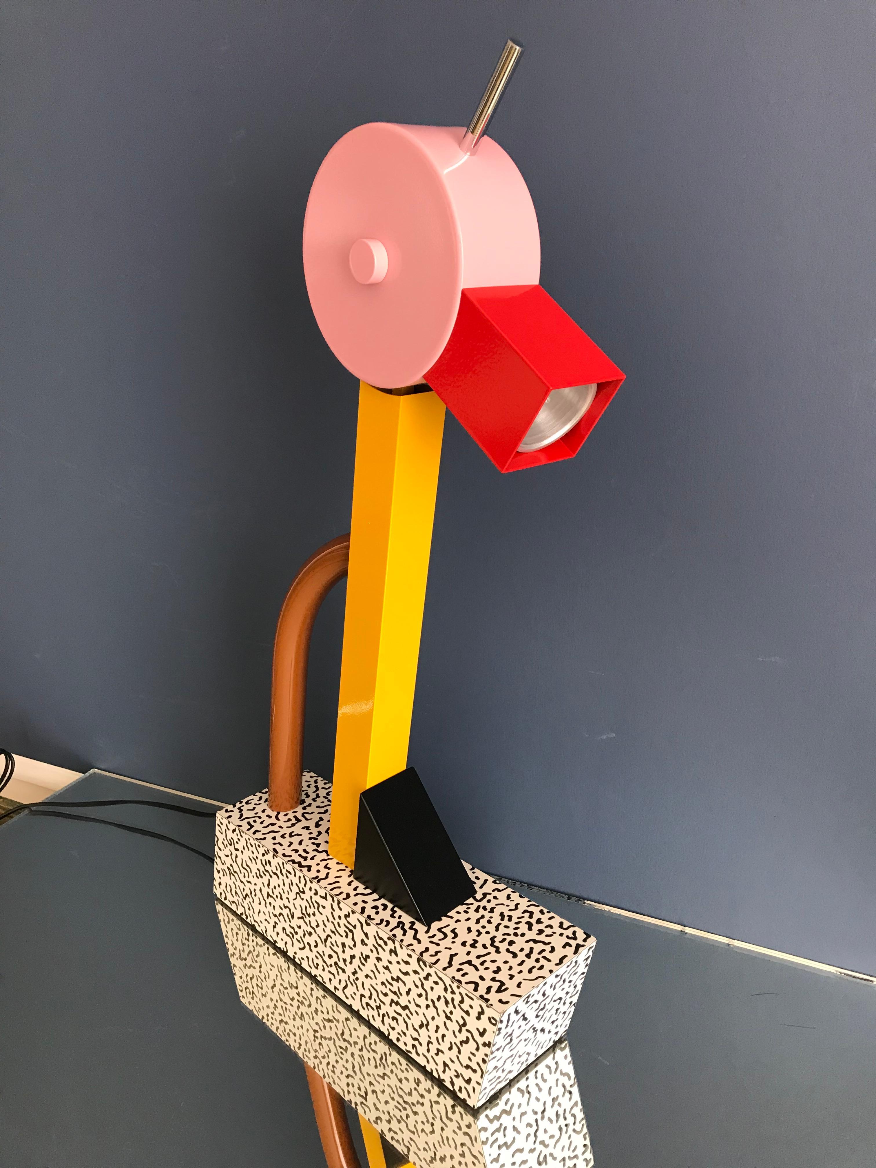 Contemporary Ettore Sottsass Polychrome Memphis “Tahiti” Table Lamp, Italy, 1981 In Good Condition For Sale In Copenhagen K, DK
