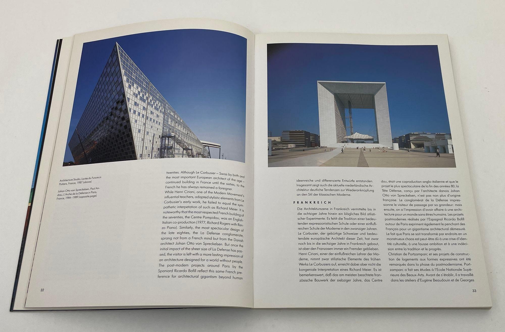 20th Century Contemporary European Architects Paperback by Wolfgang Amsoneit 1st Ed. 1994 For Sale
