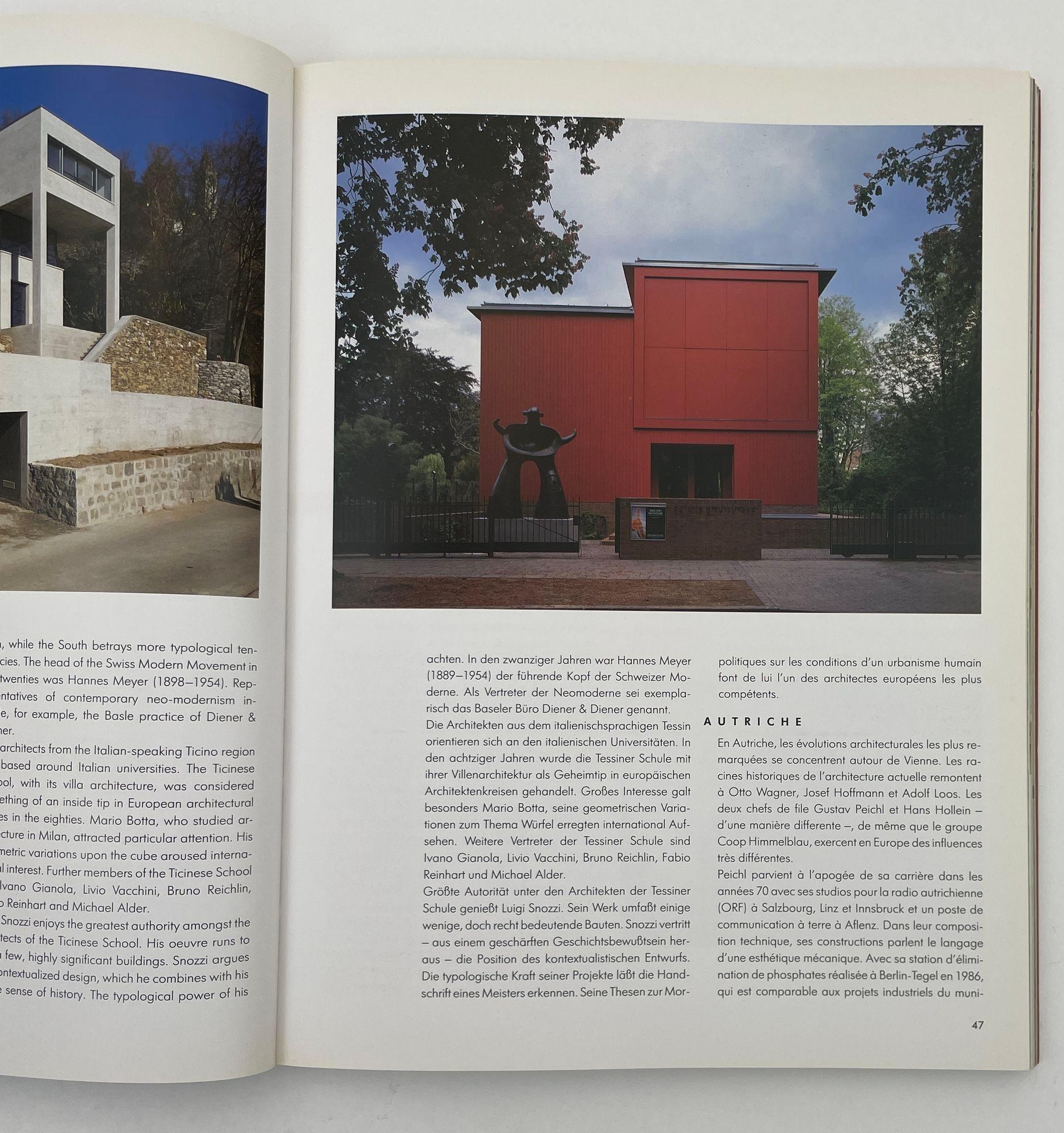 Contemporary European Architects Paperback by Wolfgang Amsoneit 1st Ed. 1994 For Sale 1