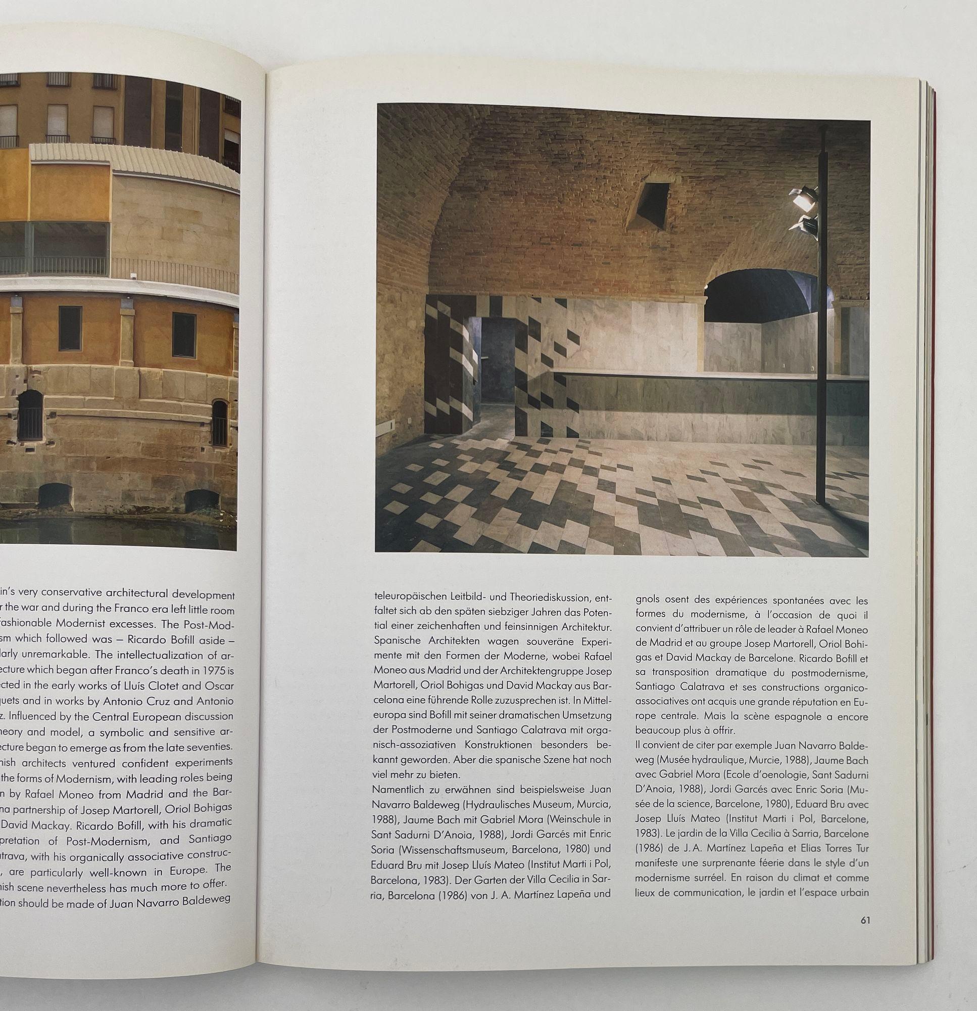 Contemporary European Architects Paperback by Wolfgang Amsoneit 1st Ed. 1994 For Sale 2