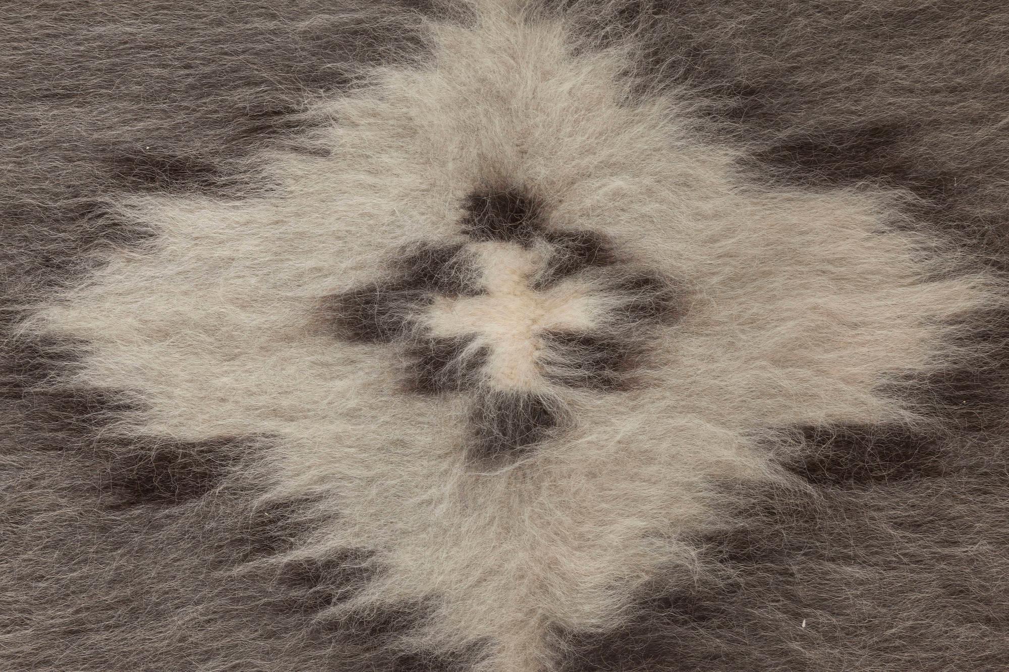 Contemporary European Folk Stamverband IV goat hair rug by Doris Leslie Blau
Size: 4'9