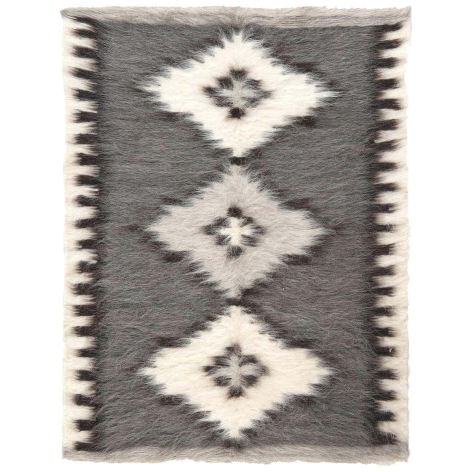 Celeste Blue Genuine Large European Cowhide Hair Rug For Sale at ...