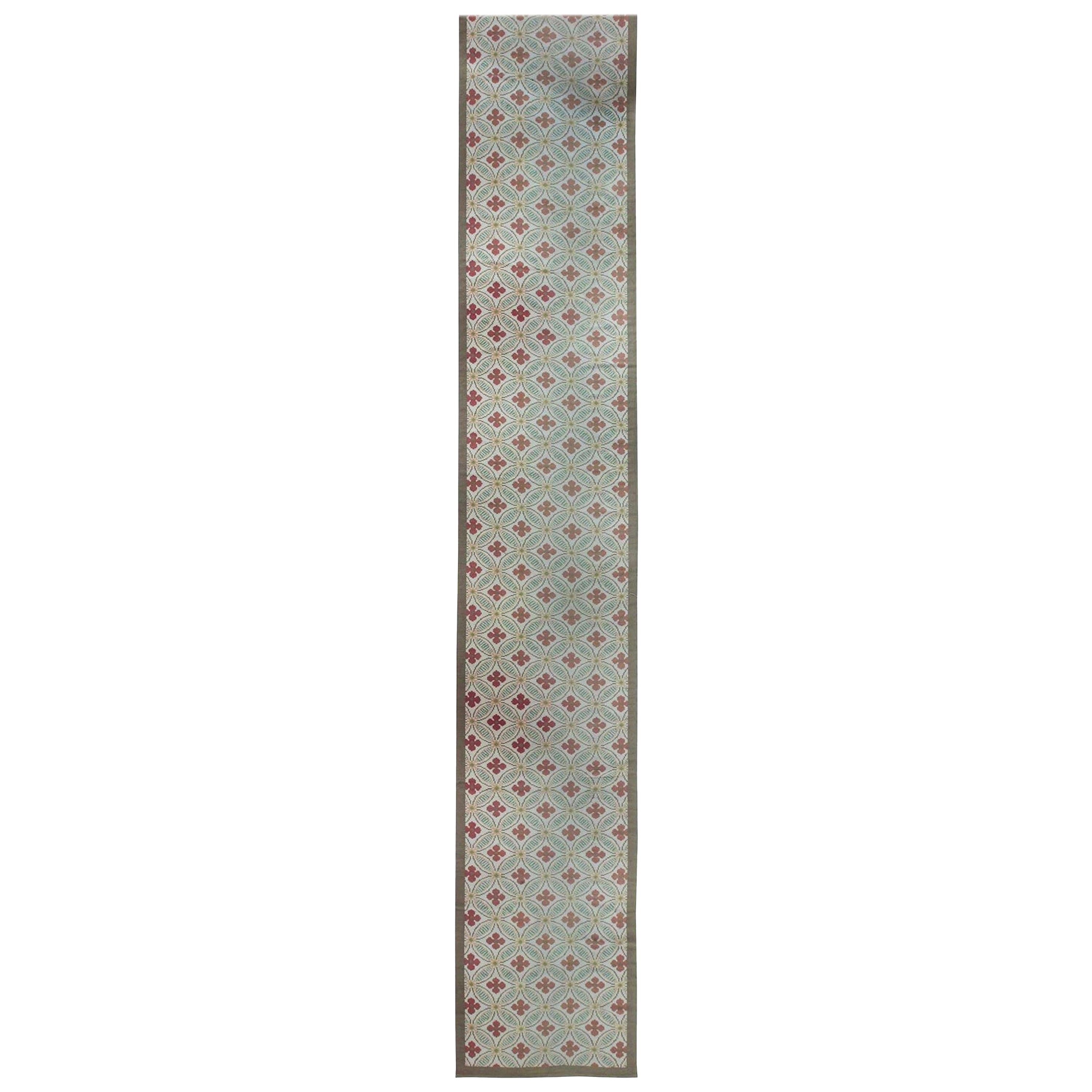 Contemporary European Inspired Bassarabian Runner by Doris Leslie Blau