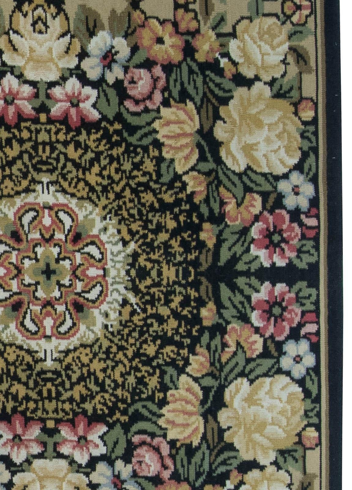 Contemporary European Inspired Bessarabian Floral Wool Rug by Doris Leslie Blau For Sale 1
