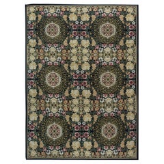 Contemporary European Inspired Bessarabian Floral Wool Rug by Doris Leslie Blau