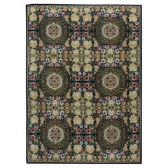 Contemporary European Inspired Bessarabian Floral Wool Rug by Doris Leslie Blau