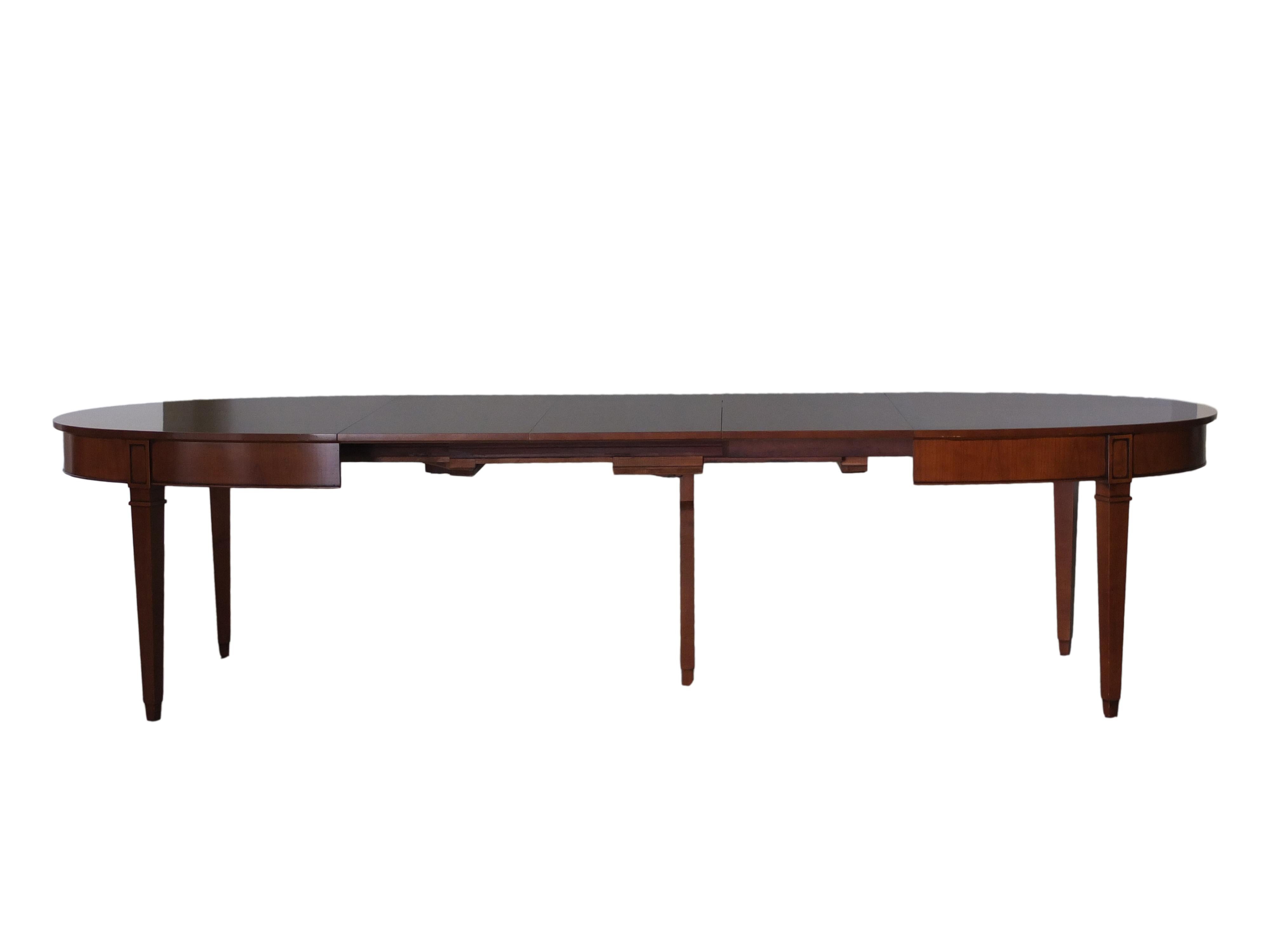 cherry wood round dining table