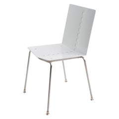 Minimal Modern Exterior Dining Chair Powder Coated with Stainless Steel Legs