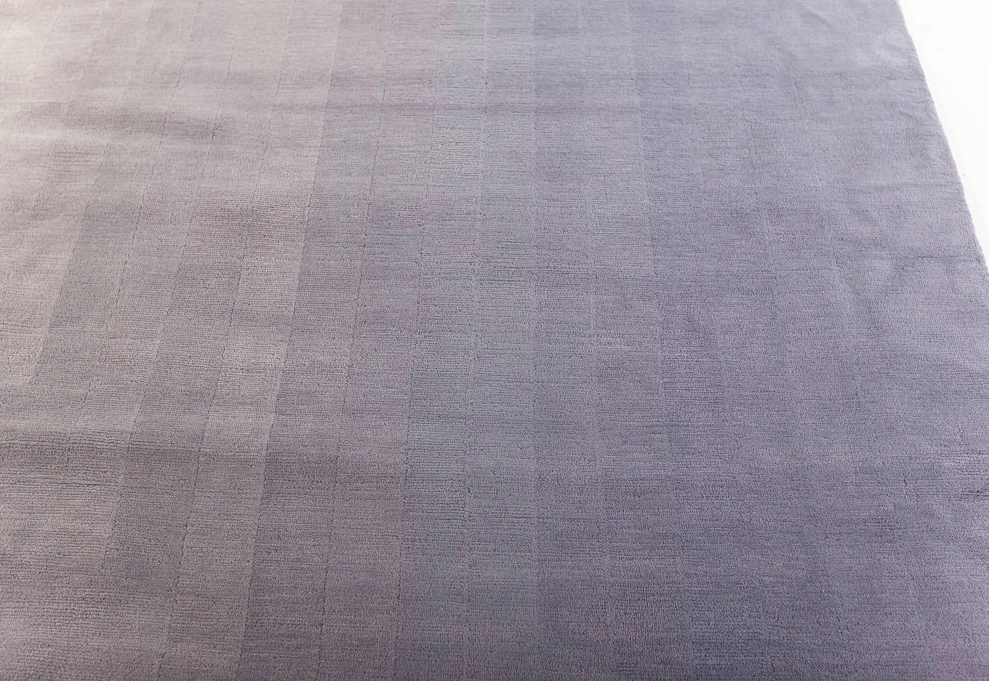 Tibétain Tapis contemporain en mohair violet dégradé extra large de Doris Leslie Blau en vente