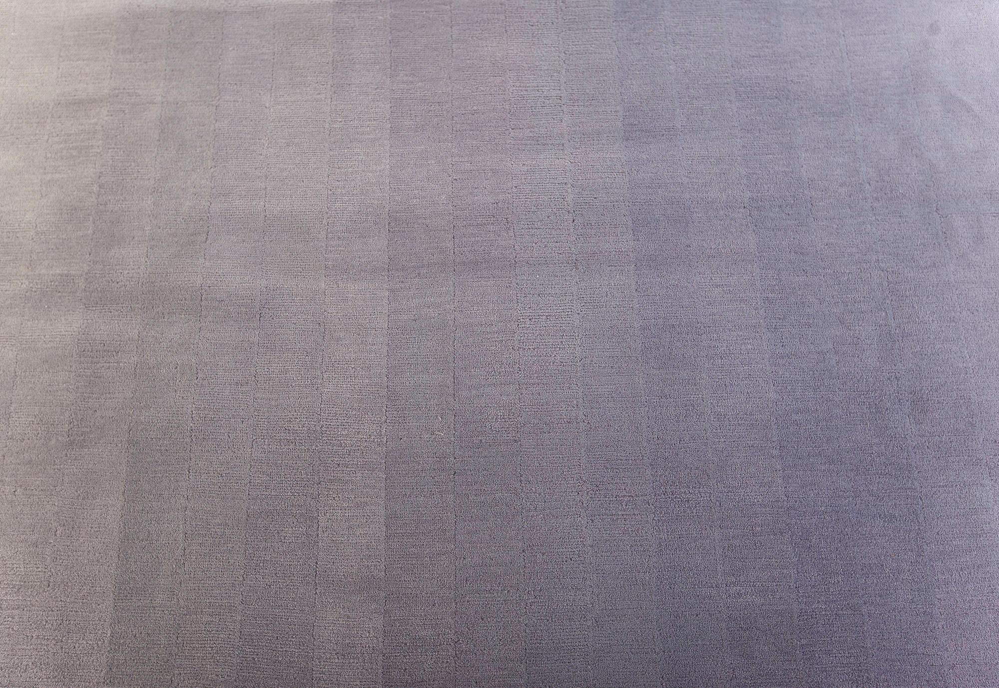 Mohair Tapis contemporain en mohair violet dégradé extra large de Doris Leslie Blau en vente