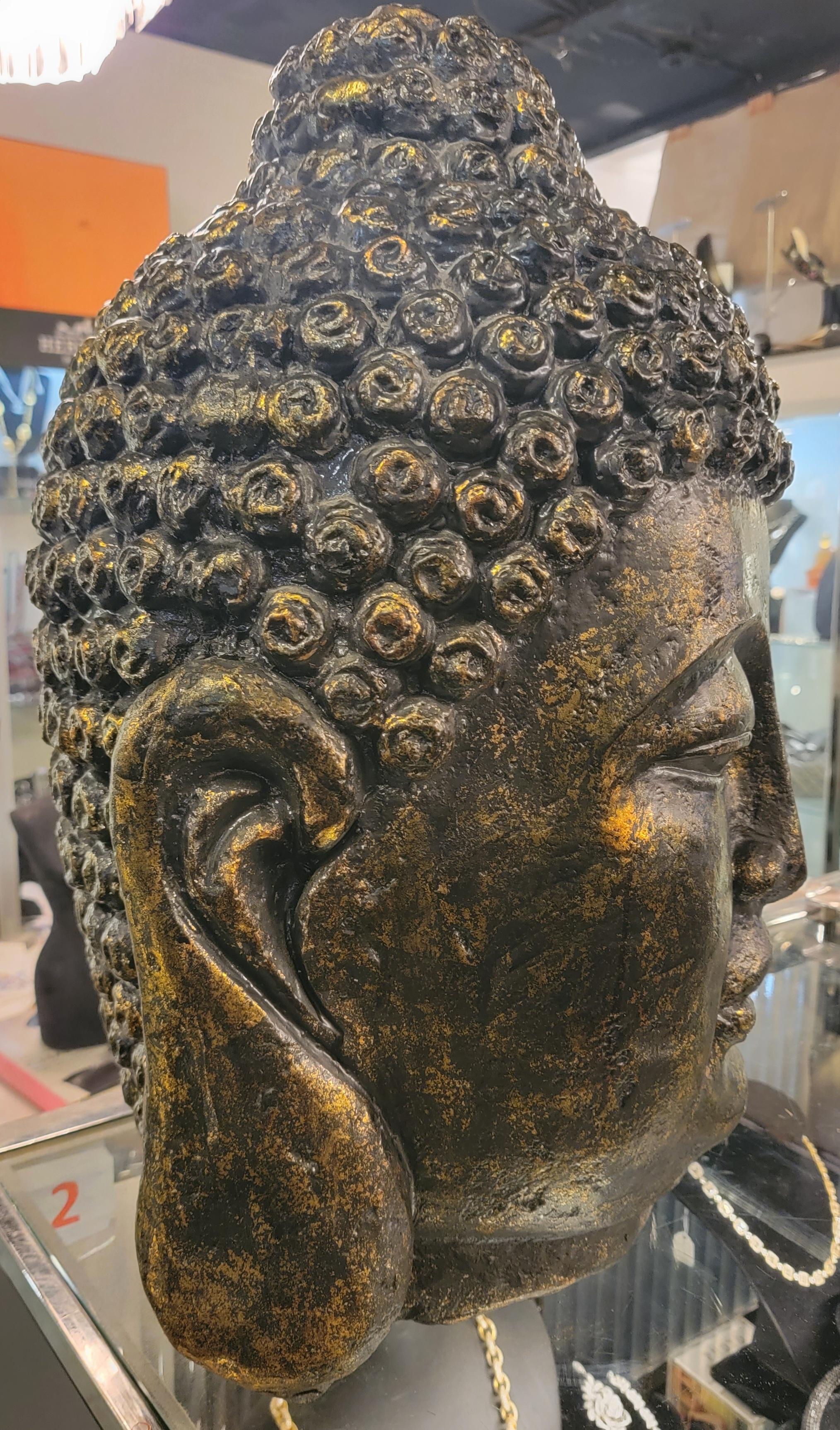 Mid-Century Modern Contemporary Extra Large Scale Buddha Head
