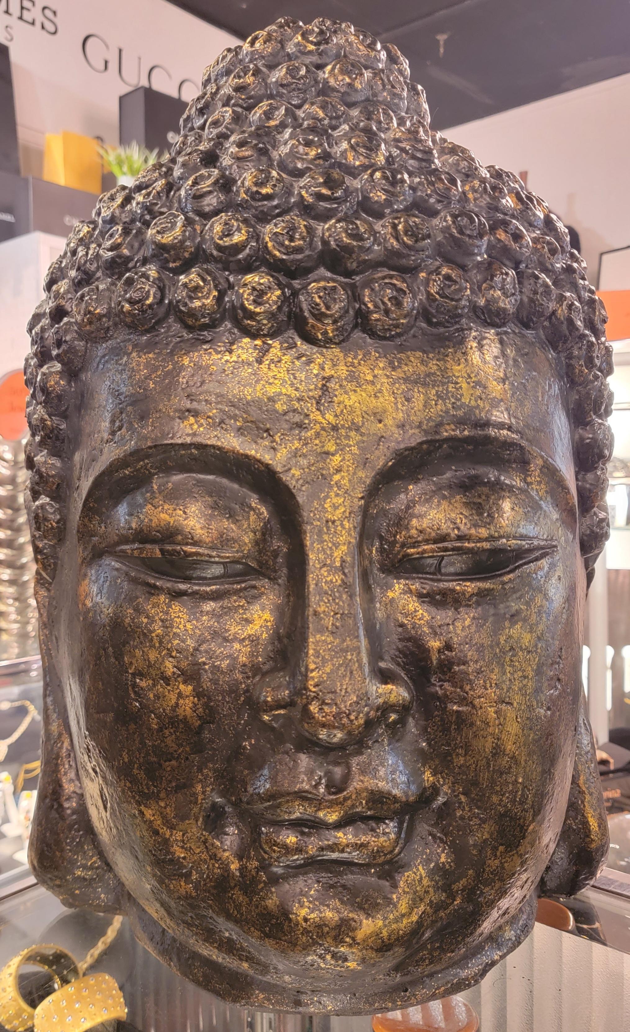 Fiberglass Contemporary Extra Large Scale Buddha Head