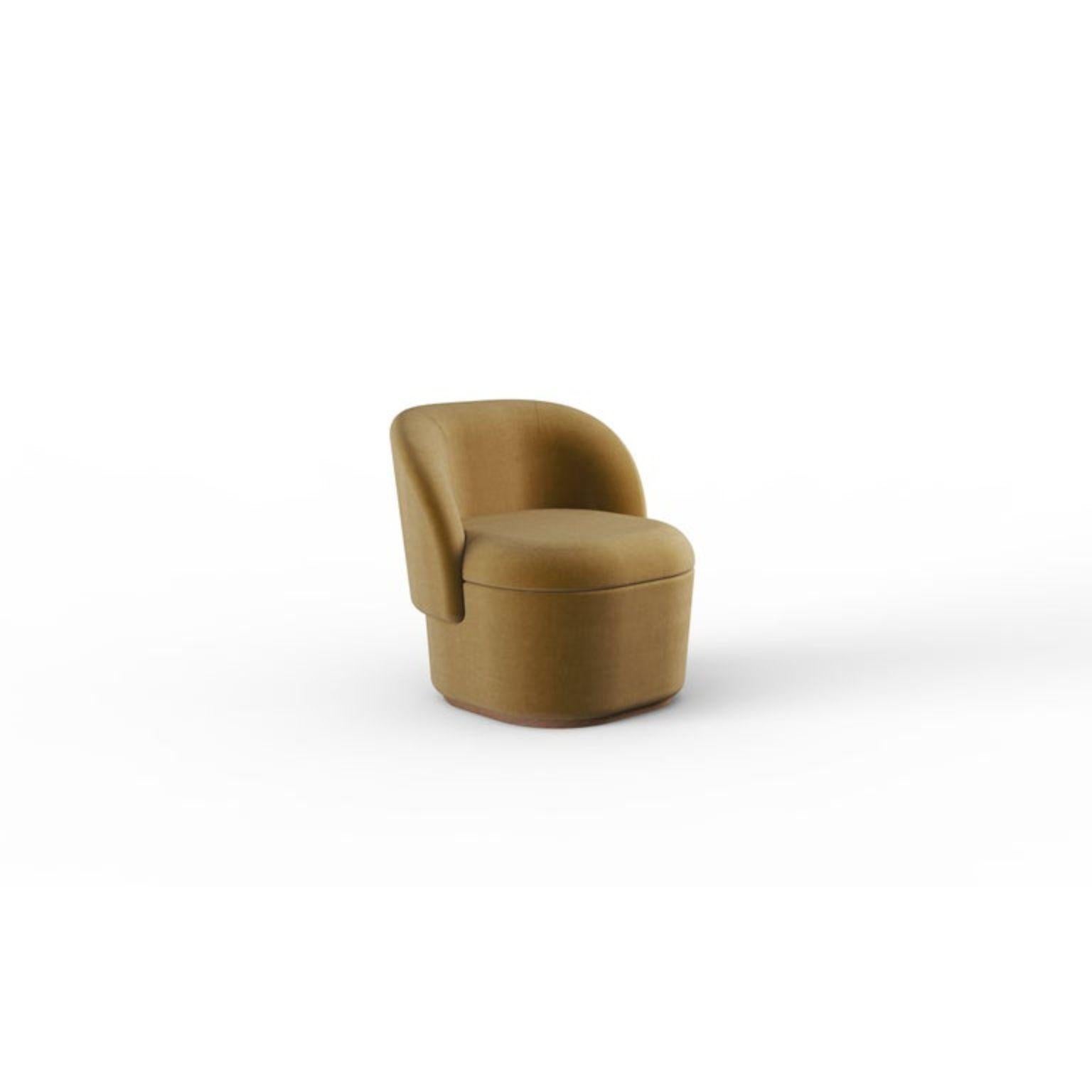Zeitgenössischer Sessel Bisou
Abmessungen: T 70 x B 65 x H 74 cm
Sitzhöhe: 44 cm
MATERIALIEN: Stoff, Massivholz
Auch in Leder erhältlich.



