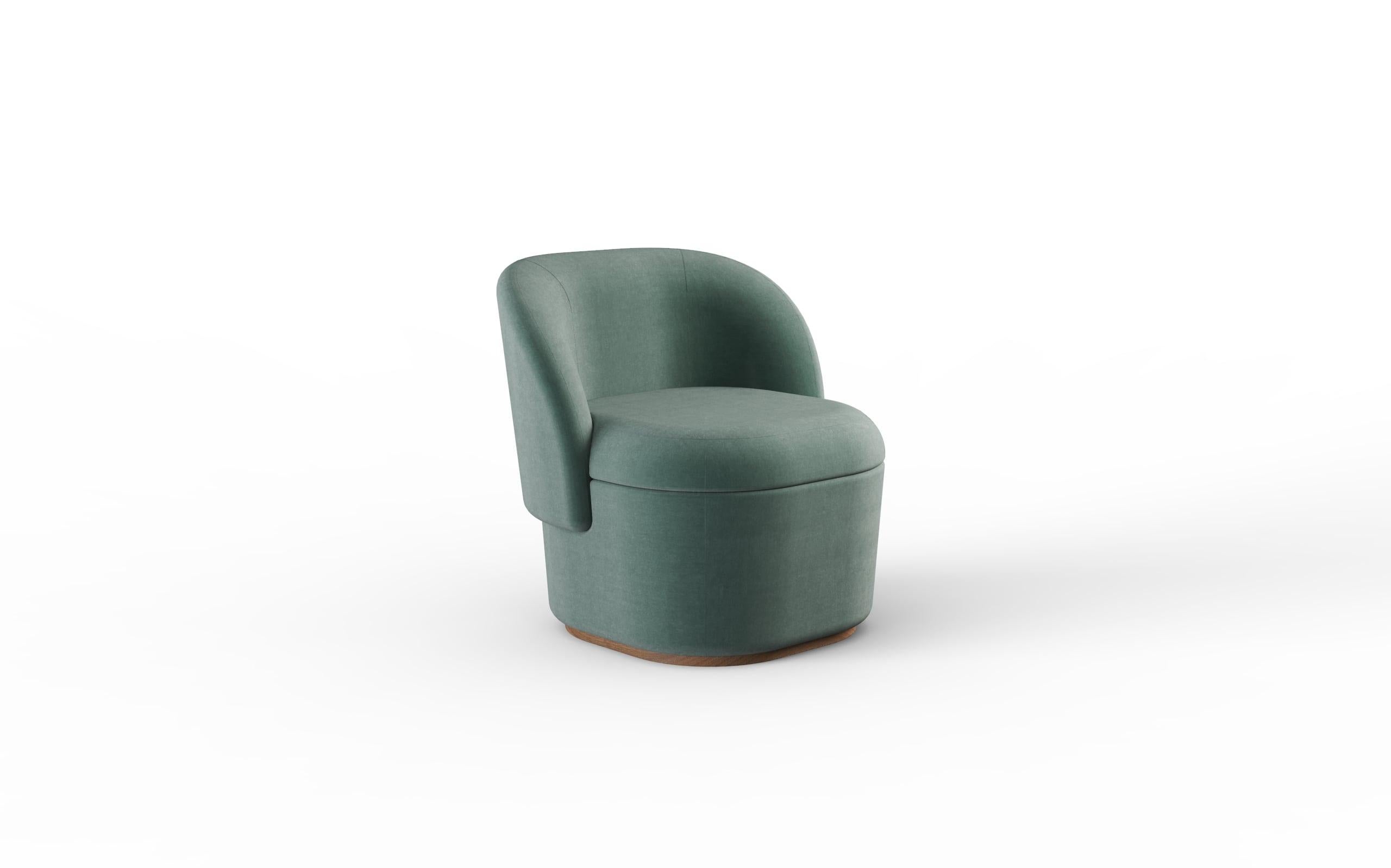 Zeitgenössischer Bisou-Sessel aus Stoff (Moderne) im Angebot