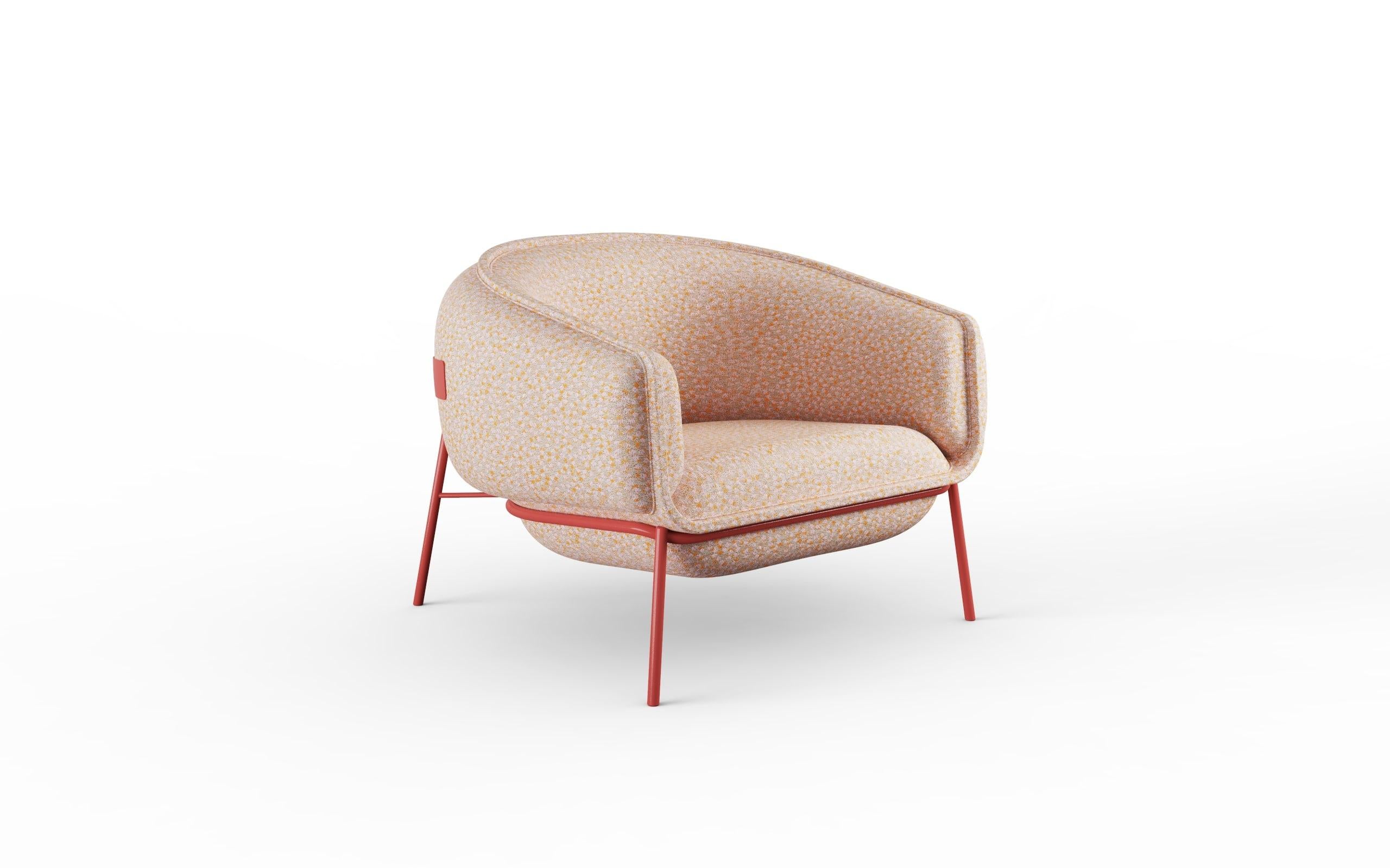 Modern Contemporary Fabric Blop Armchair For Sale