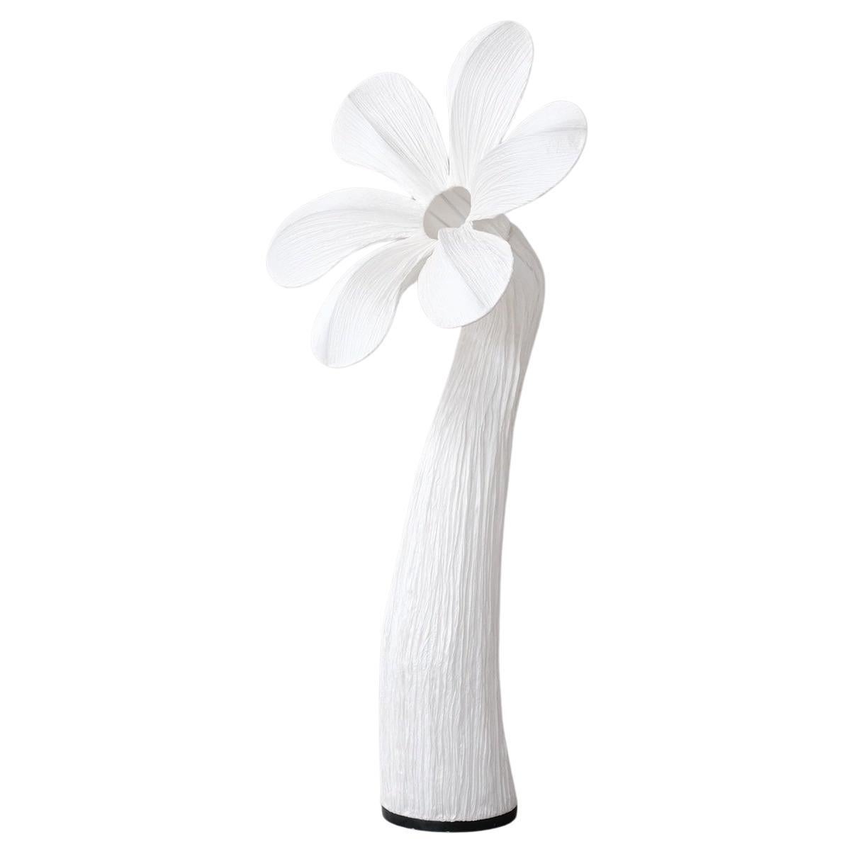 Contemporary Fabric Flower Floor Lamp For Sale