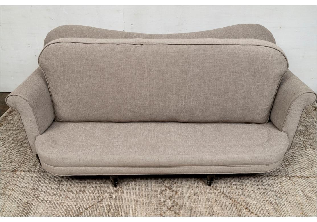 Canapé contemporain en tissu avec un seul coussin rembourré en vente 5