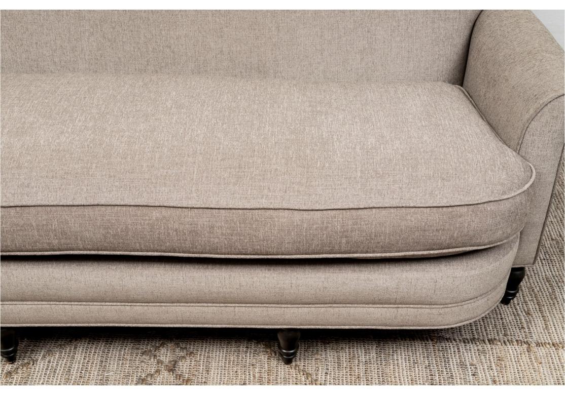 Canapé contemporain en tissu avec un seul coussin rembourré en vente 3