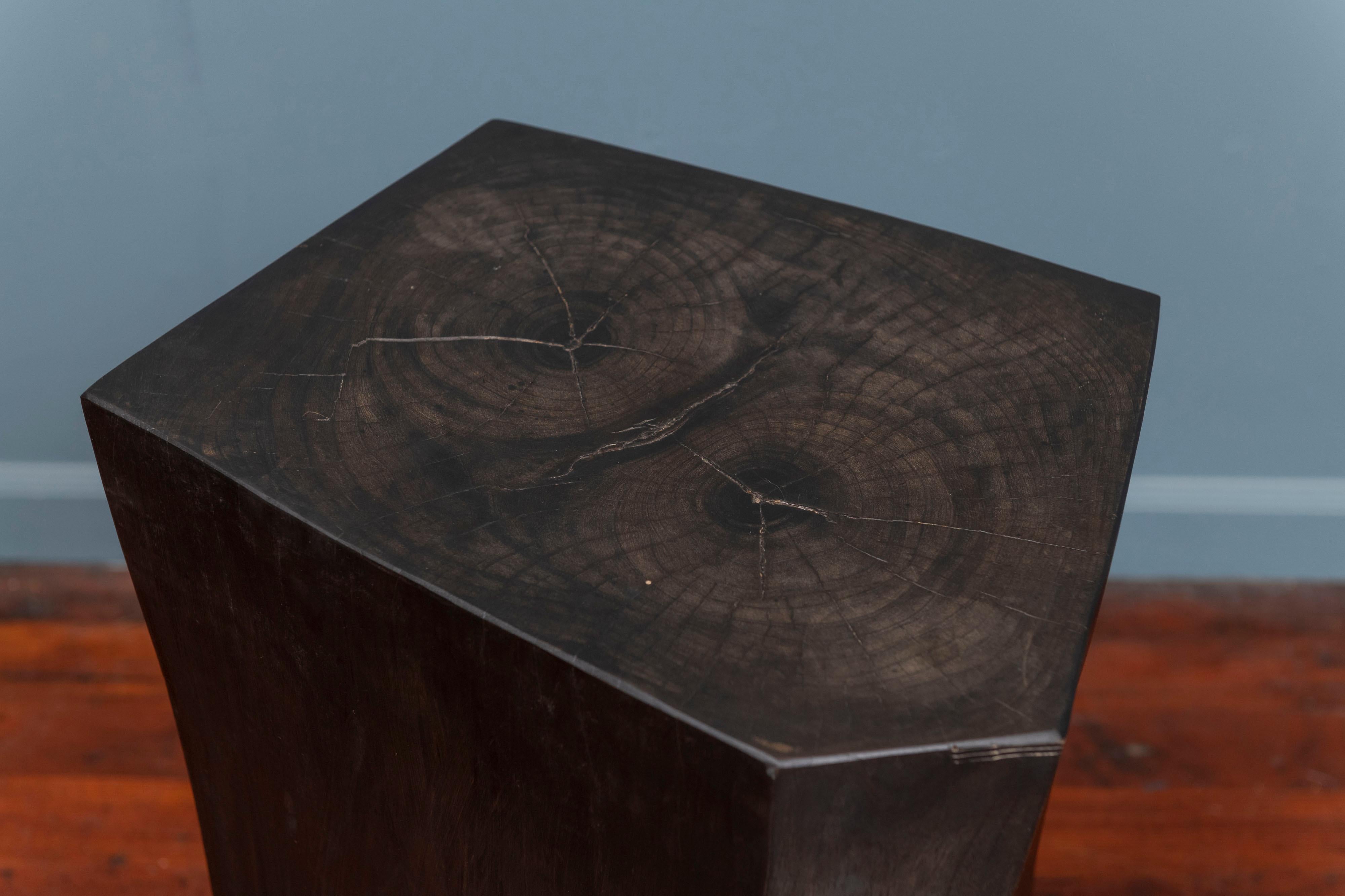 Brutalist Contemporary Faceted Side Table