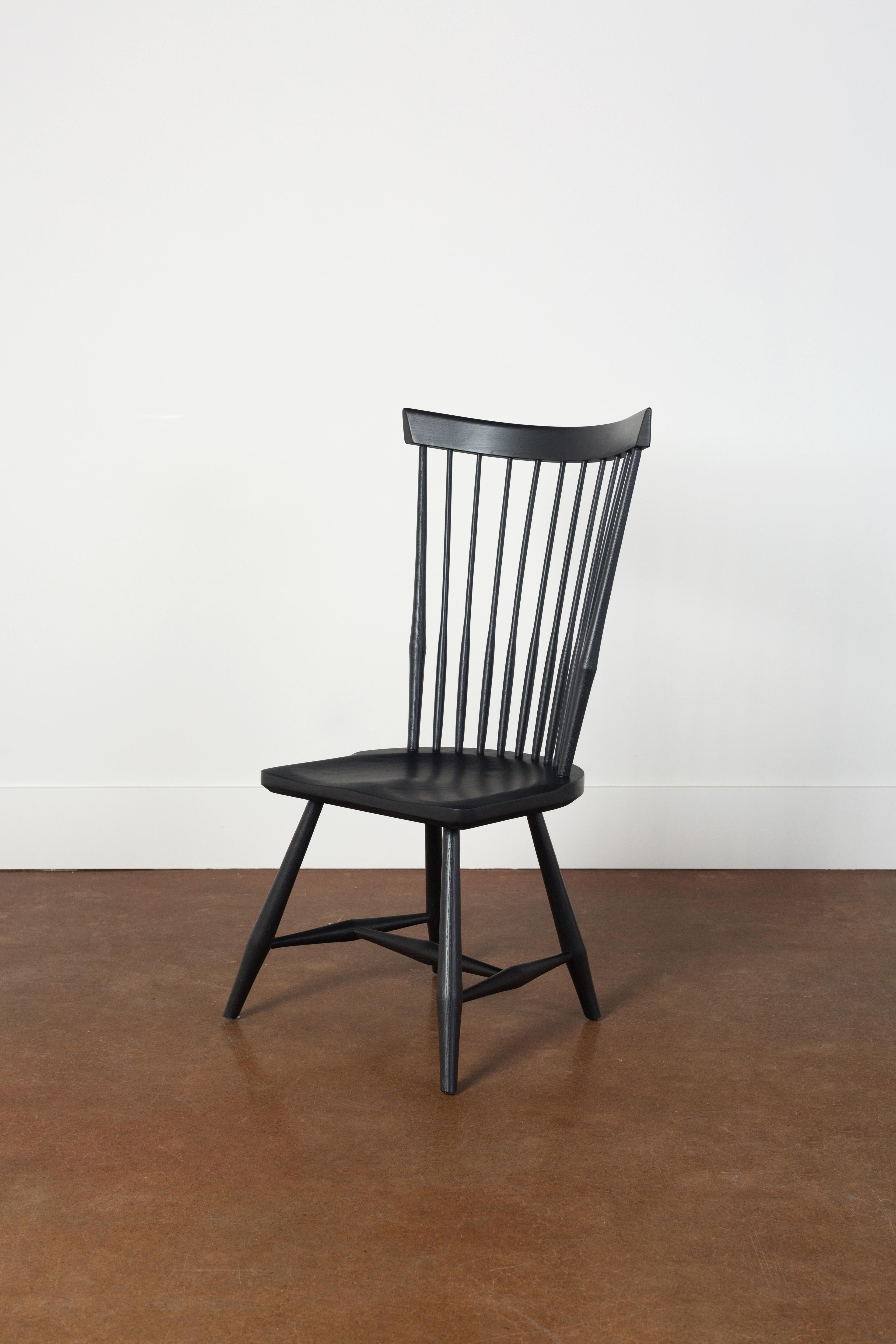 Canadian Contemporary Fan Back Side Chair For Sale