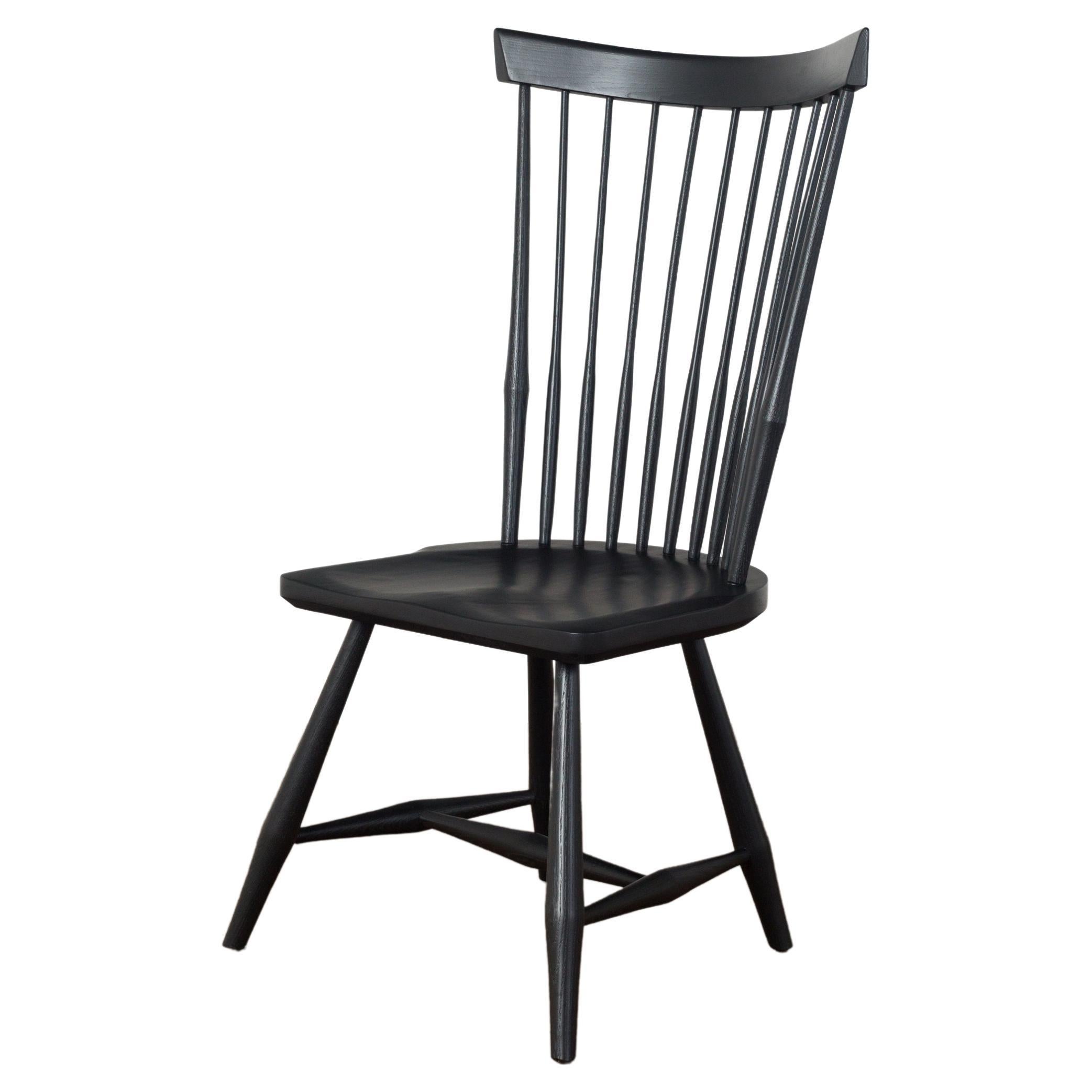 Contemporary Fan Back Side Chair For Sale