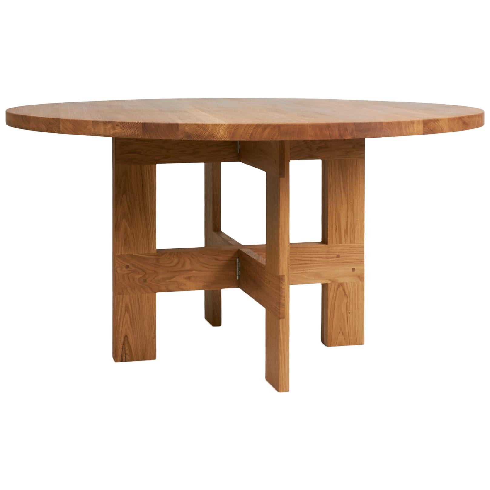 FRAMA Table de salle  manger design scandinave rustique rond 140 