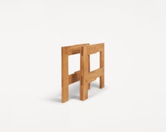 FRAMA Mesa de comedor de granja de diseño contemporáneo Caballetes rústicos