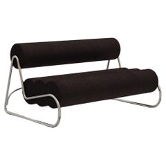 Contemporary 'Fave Sofa' by Norr11, Chrome Frame, Baru col.0390