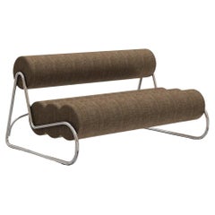 Contemporary 'Fave Sofa' by Norr11, Chrome Frame, Giada col.09-1