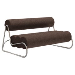 Contemporary 'Fave Sofa' by Norr11, Chrome Frame, Mumble col.025