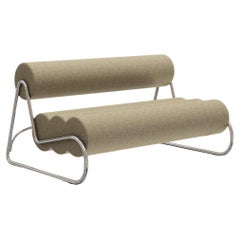 Contemporary 'Fave Sofa' by Norr11, Chrome Frame, Mumble col.026