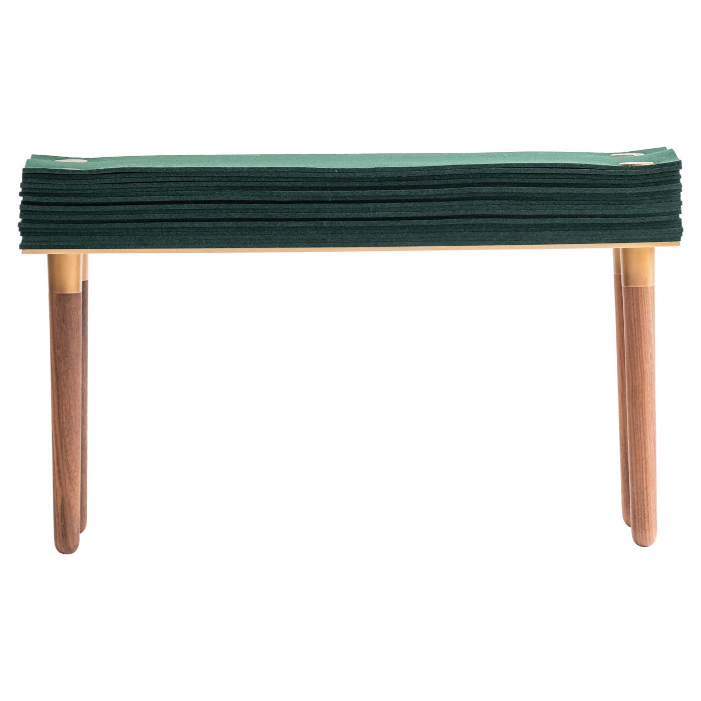 Stacklab Felt Bench - Merino Wool Felt and Walnut Leg For Sale at ...