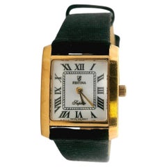 Contemporary Festina Saphir 18K Yellow Gold Quartz Women's Watch