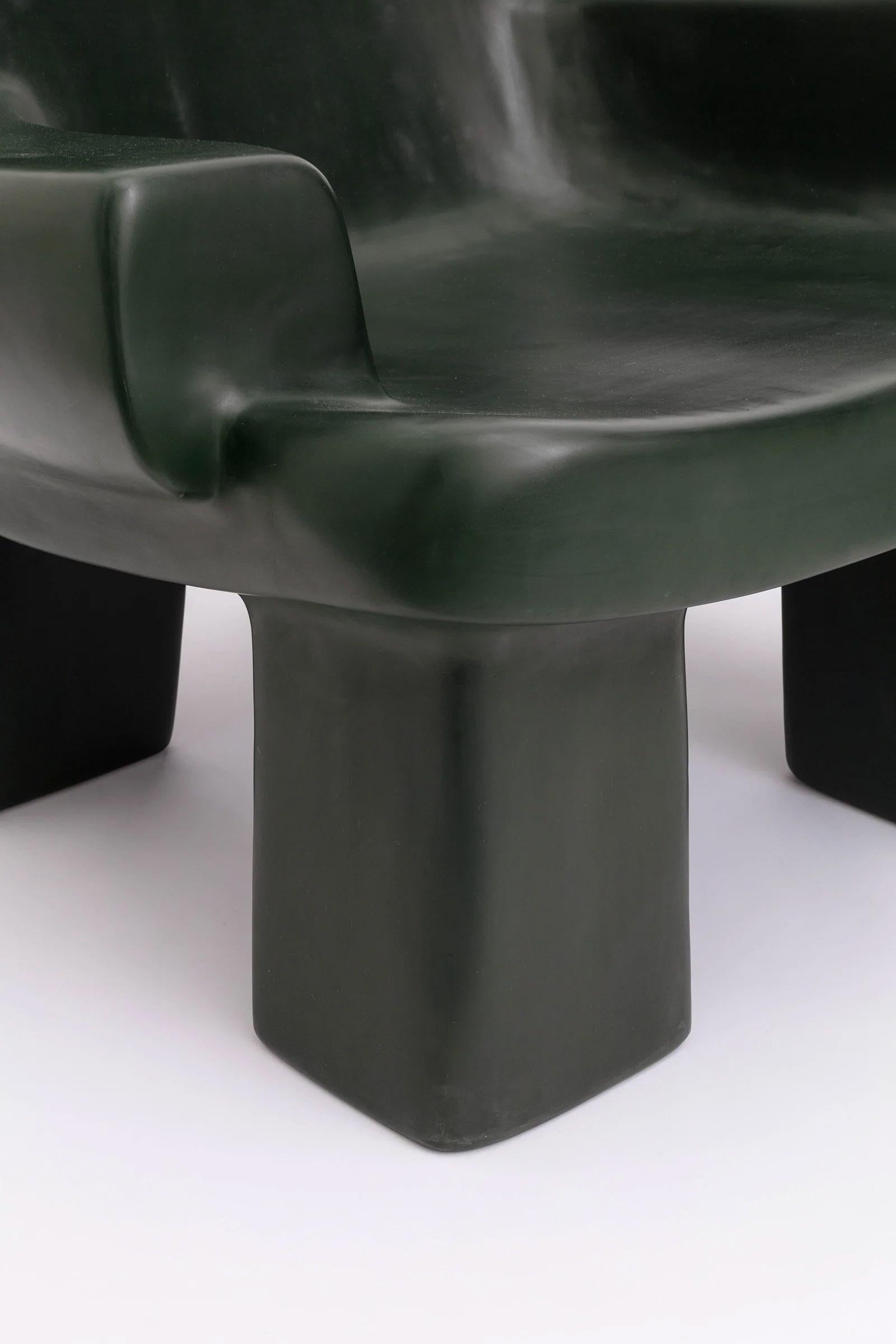 Contemporary Fiberglass Armchair, Fudge Chair by Faye Toogood For Sale 3