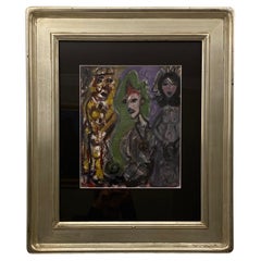Pintura figurativa contemporánea titulada Papa de la Paz